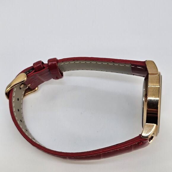 Daisy Dixon London Women Watch 34MM Gold Dial‎ New Red Leather Bands New Battery main image 12